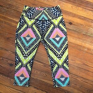 Mara Hoffman Active colorful printed cropped leggings